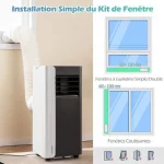 Climatiseur Mobile 7000BTU 4 en 1 R290 COSTWAY – Image 3