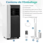 Climatiseur Mobile 7000BTU 4 en 1 R290 COSTWAY – Image 2