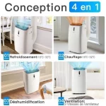 5 en 1 Climatiseur Mobile Wifi 14000BTU – Image 6